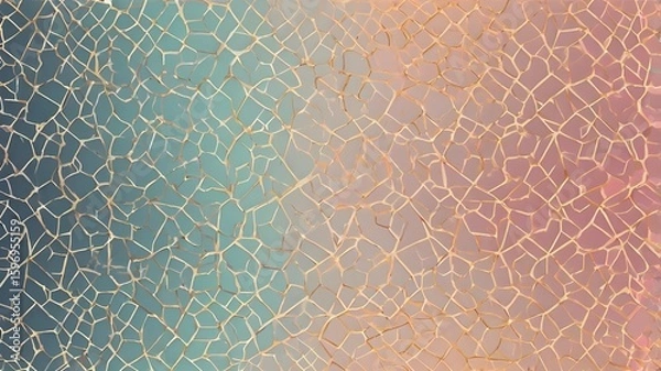 Obraz Pastel Geometric Gradient Pattern