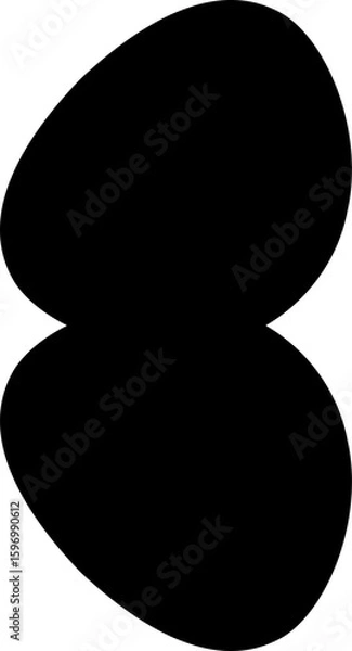 Obraz Creative Vector Shapes for Design Projects Professional Vector Illustration Collection Black