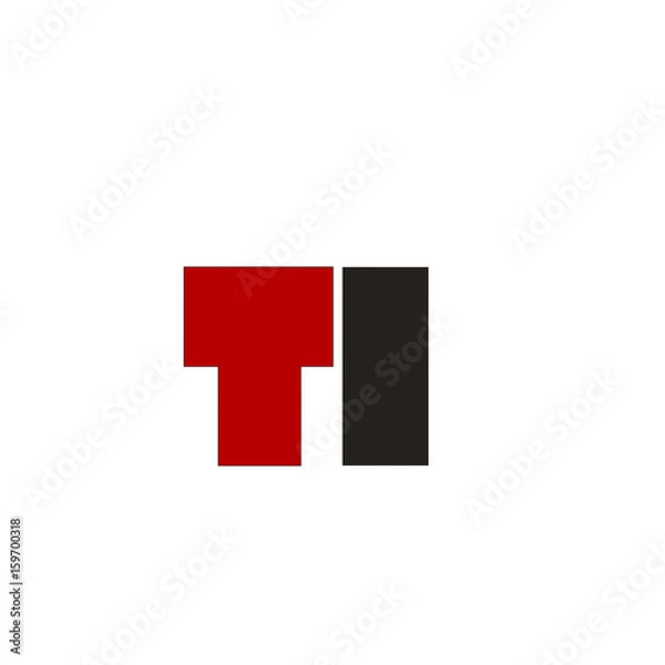 Fototapeta TRIANGLE INNITIALS T DESIGN