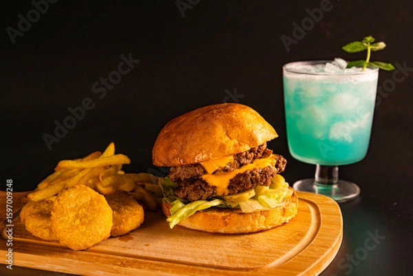 Obraz ハンバーガーセット