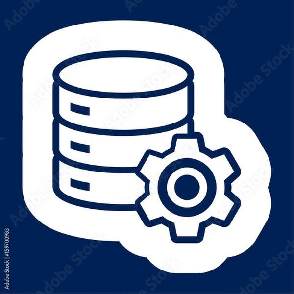 Obraz Database Icons - Illustration