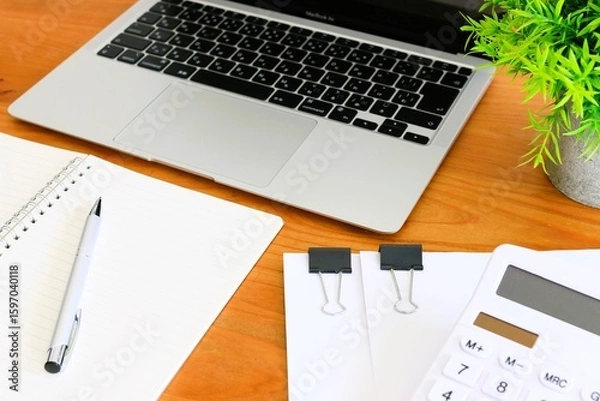 Fototapeta ビジネスイメージ　書類作成　ペーパーワーク