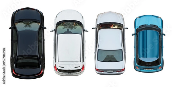 Obraz Top view of car
