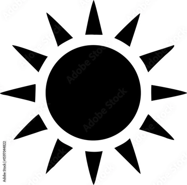 Obraz sun vector icon
