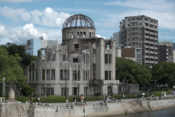 Fototapeta 原爆ドーム、広島、反戦、非核、平和、祈り、被ばく、被爆