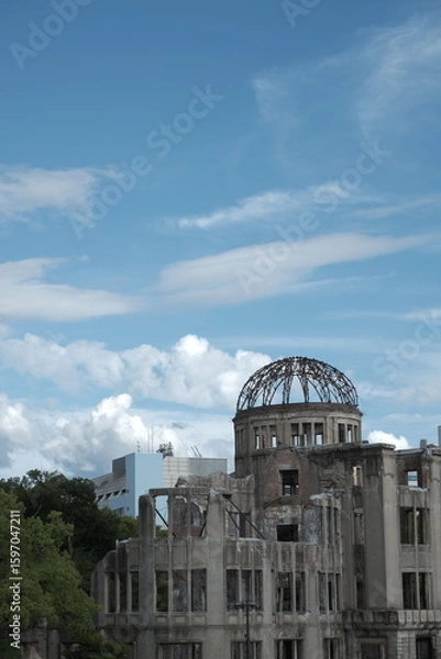 Fototapeta 原爆ドーム、広島、反戦、非核、平和、祈り、被ばく、被爆