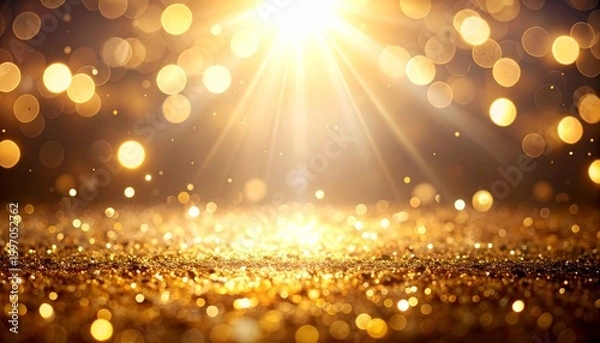 Fototapeta ゴールドのキラキラ背景