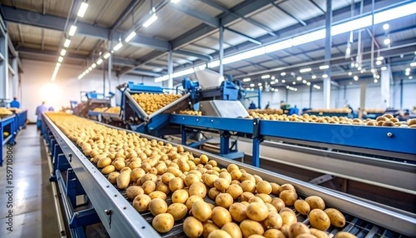 Obraz Potato processing facility