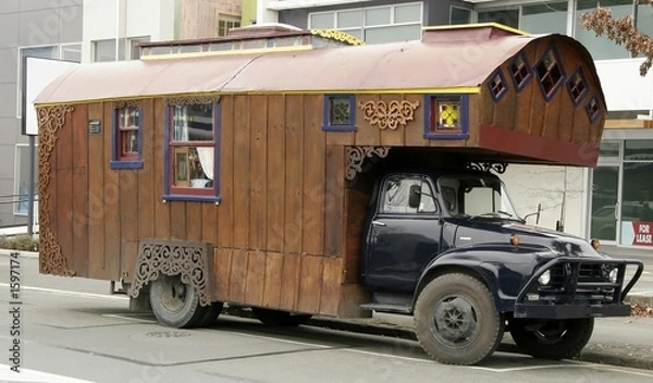 Obraz kemping w stylu nowej zelandii