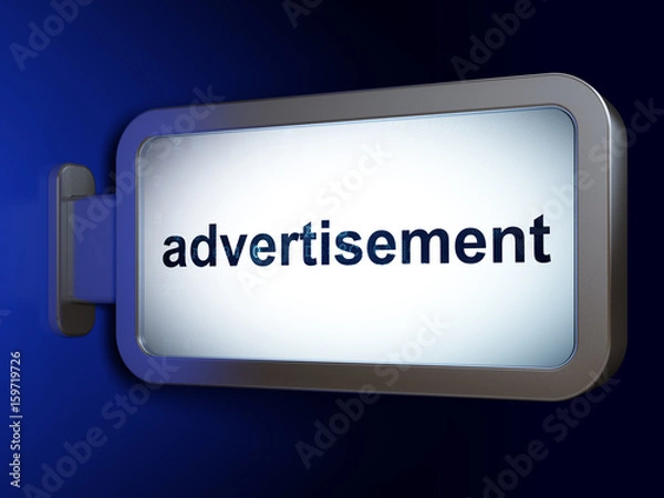 Obraz Marketing concept: Advertisement on billboard background