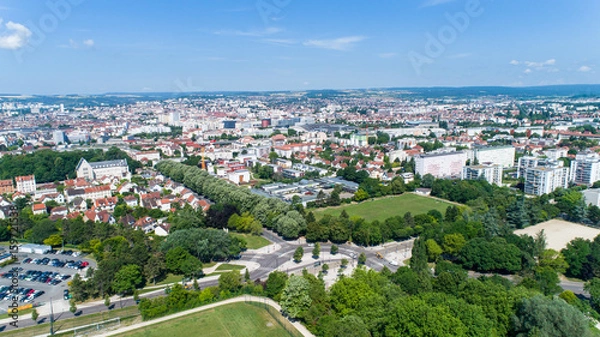Obraz Dijon vue du ciel