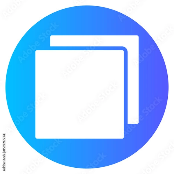 Obraz paper crafts gradient icon