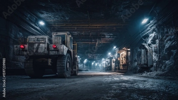 Obraz Underground mining equipment