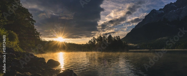 Obraz Sonnenaufgang Eibsee