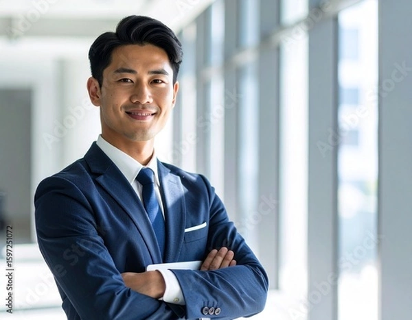 Fototapeta ビジネスマンのポートレイト　AI生成画像