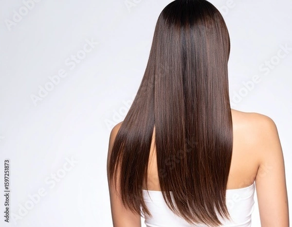 Fototapeta Generated image　黒髪の女性　AI生成画像