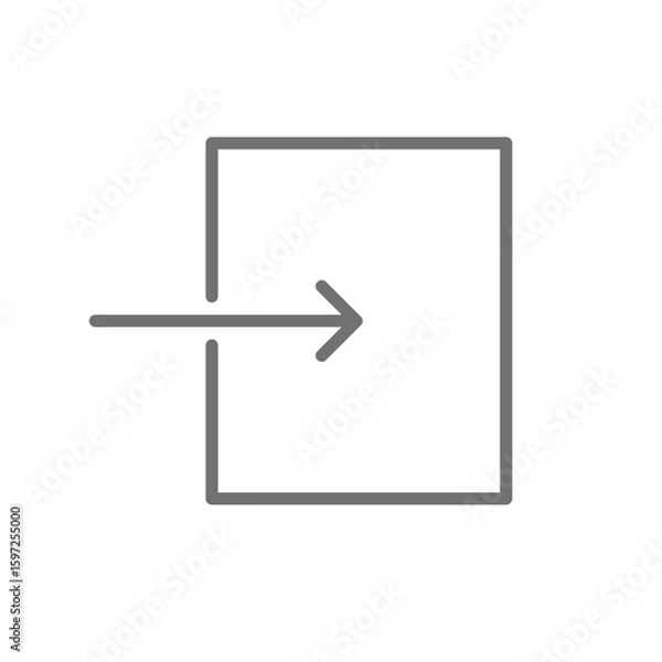 Fototapeta ログイン、ログアウトのベクターアイコン_01