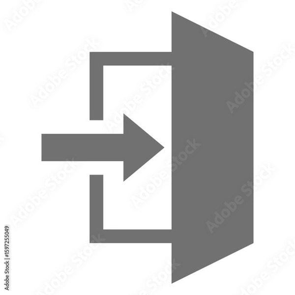 Fototapeta ログイン、ログアウトのベクターアイコン_03