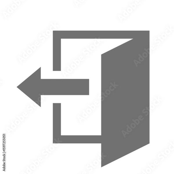 Fototapeta ログイン、ログアウトのベクターアイコン_06