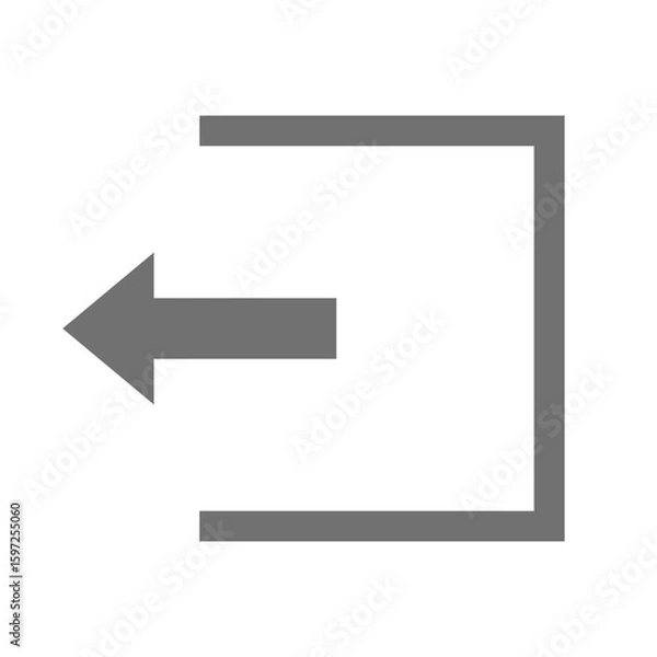 Fototapeta ログイン、ログアウトのベクターアイコン_09