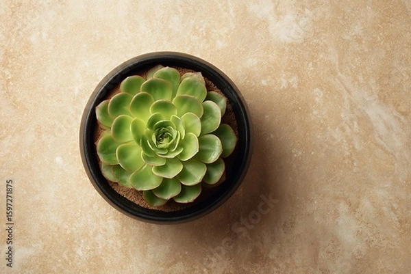 Obraz green cactus in a pot