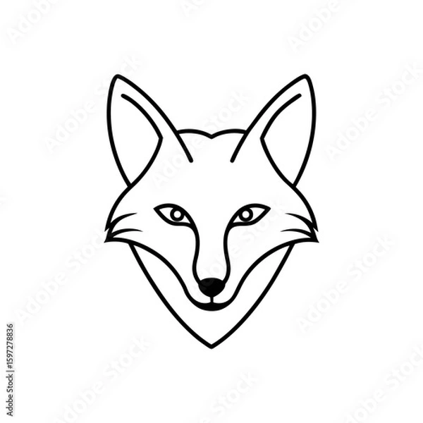 Obraz fox head   .svg