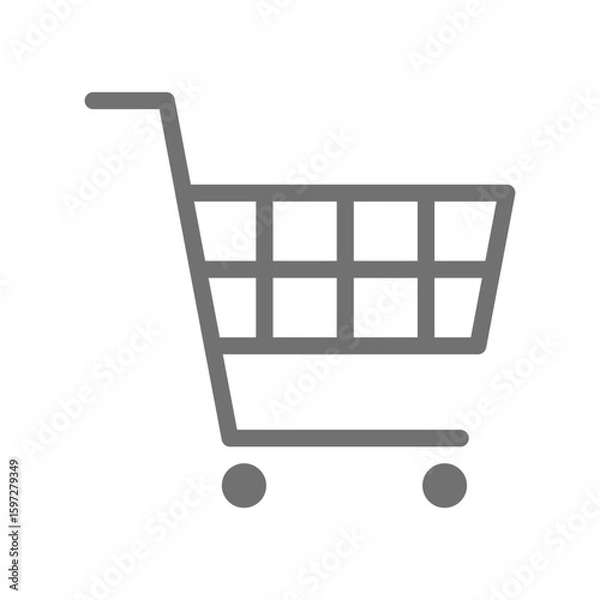 Fototapeta ショッピングカートのシンプルなベクターアイコン_01