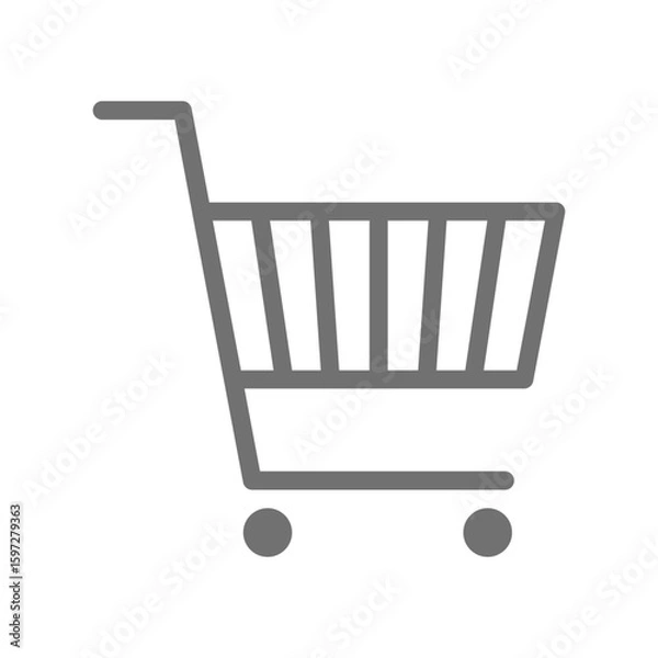Fototapeta ショッピングカートのシンプルなベクターアイコン_04