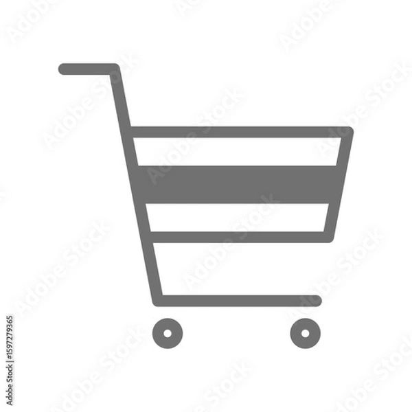 Fototapeta ショッピングカートのシンプルなベクターアイコン_03