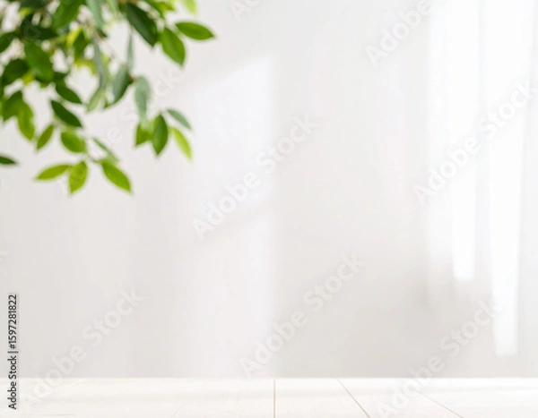 Fototapeta 自然光差し込む部屋の一角