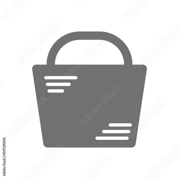 Fototapeta ショッピングバッグのシンプルなアイコン_04