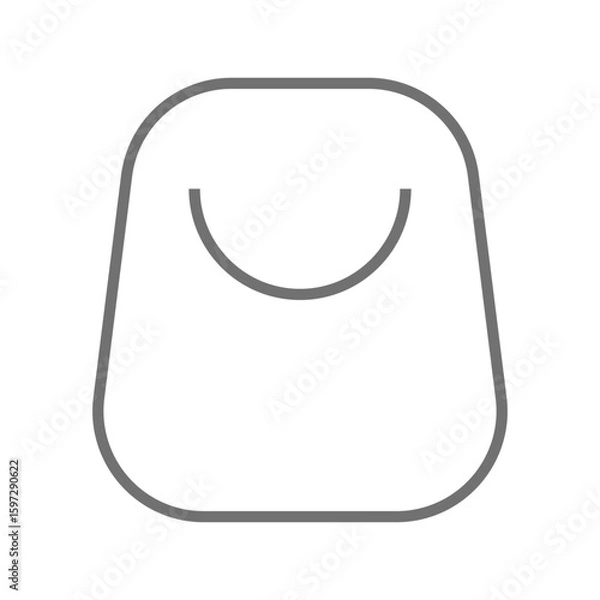 Fototapeta ショッピングバッグのシンプルなアイコン_07