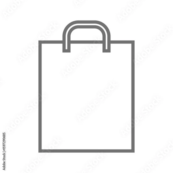 Fototapeta ショッピングバッグのシンプルなアイコン_13