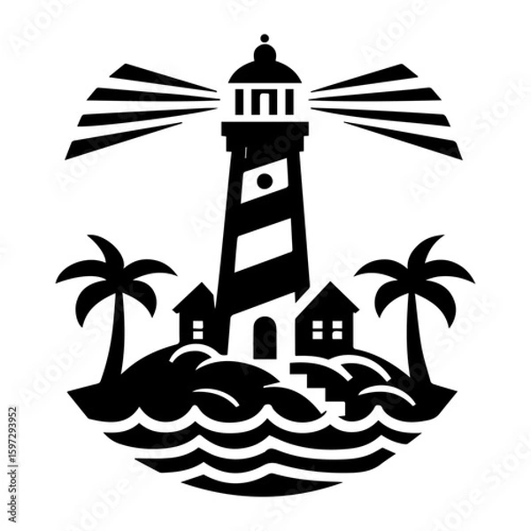 Fototapeta lighthouse icon