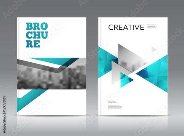 Obraz Magazine cover layout design template vector set