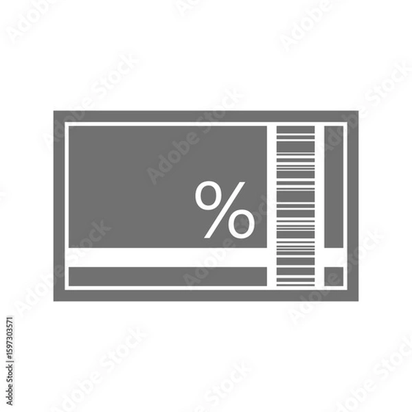 Fototapeta シンプルなクーポンのベクター素材_03