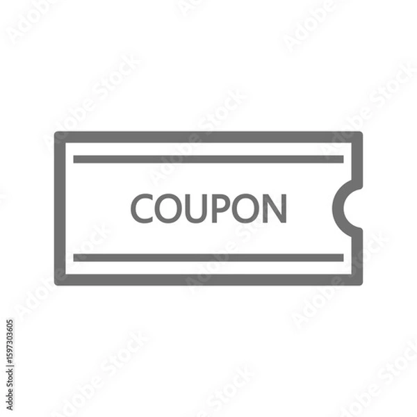 Fototapeta シンプルなクーポンのベクター素材_07