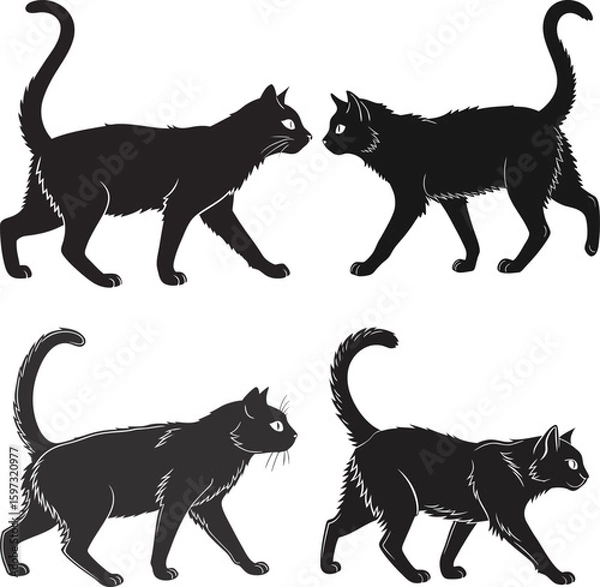 Obraz Cat silhouette art