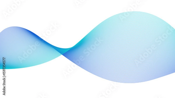 Fototapeta Blue abstract Lines