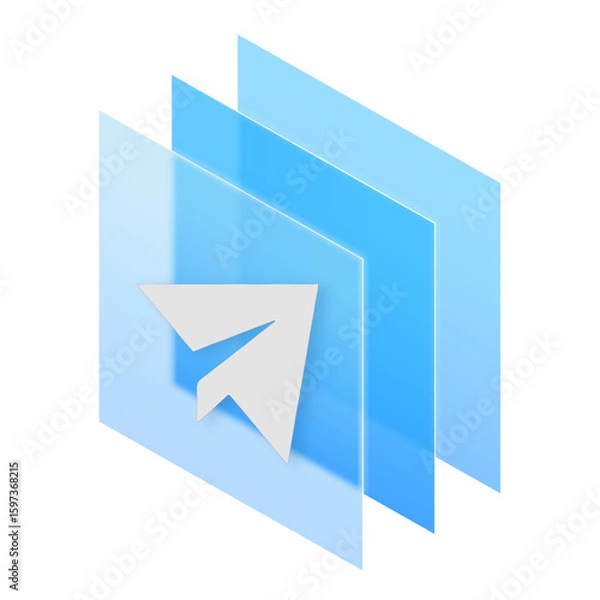 Fototapeta Database Folder Glassmorphism Frosted UI Icon Sign and Symbol Design Illustrator Png Svg