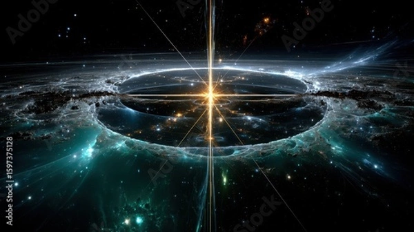 Fototapeta Cosmic Portal: Luminous Gateway to Infinite Realms