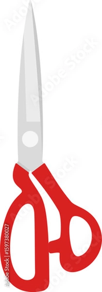Fototapeta fabric scissors vector for tailors