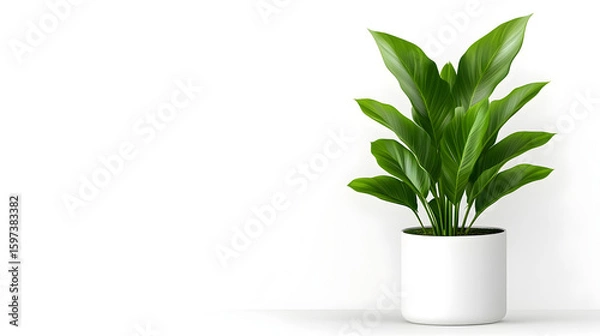 Obraz Modern indoor plant isolate on transparency