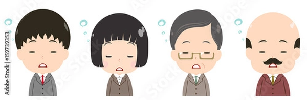 Obraz ビジネスマンセット　うとうと