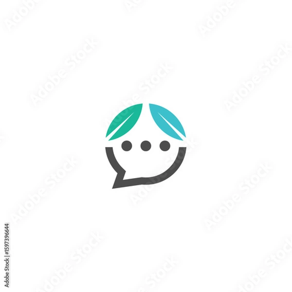 Obraz buble chat leaf.