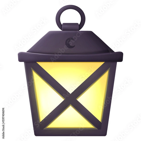 Obraz Halloween glowing lantern