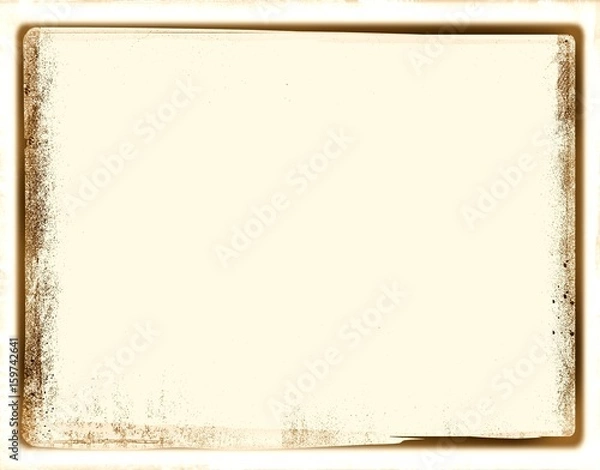Obraz Vintage frame borders on sepia paper background.