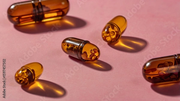 Obraz cod liver oil capsules