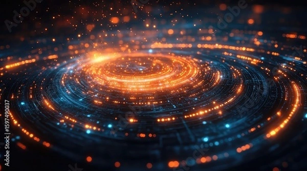 Fototapeta Quantum Computing Concepts: Abstract representations of quantum technology