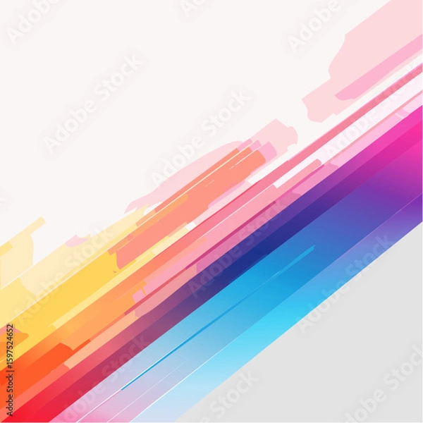 Obraz Colorful Diagonal Lines Background